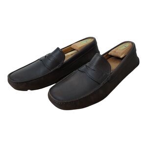 PRADA Men's Leather Slip‎ On Driving Moccasins Loafer Size 7.5 Brown 2DD 001